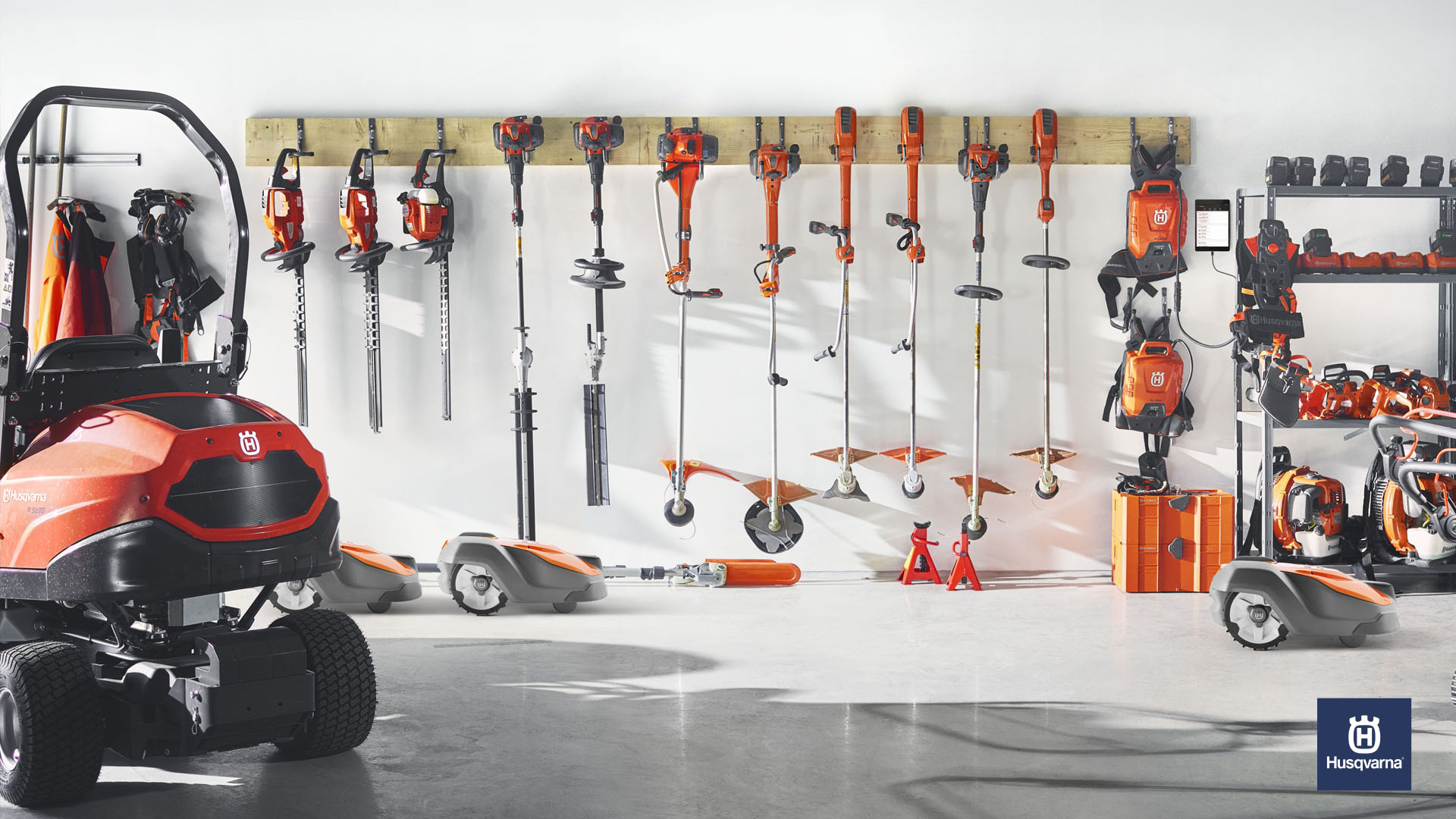 Garagem maquinaria Husqvarna